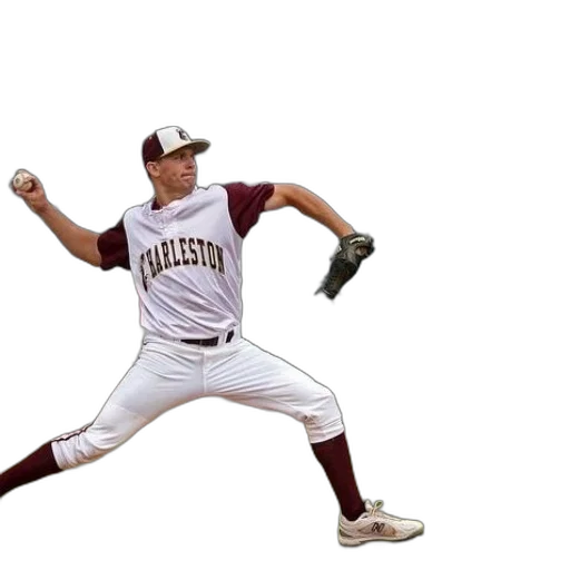 charleston, baseball, player, about transparent PNG cut-out