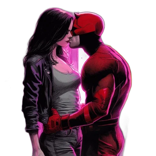 jacket, comic book art, concept art, neon lights transparent PNG cut-out