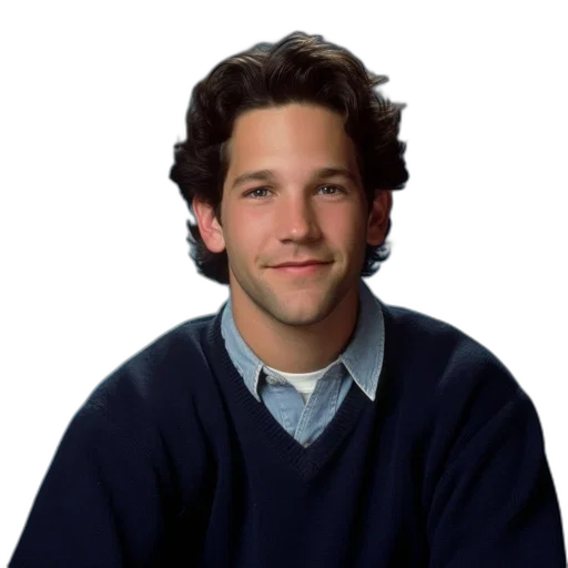 face, staff, hair, jacket transparent PNG cut-out
