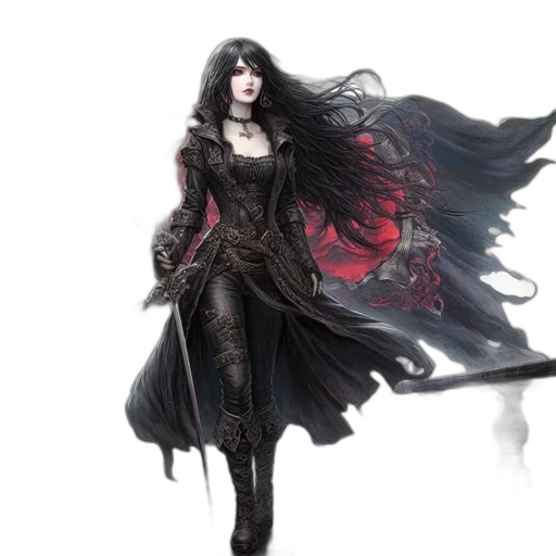 concept art, fantasy art, comic book art, 3d render transparent PNG cut-out