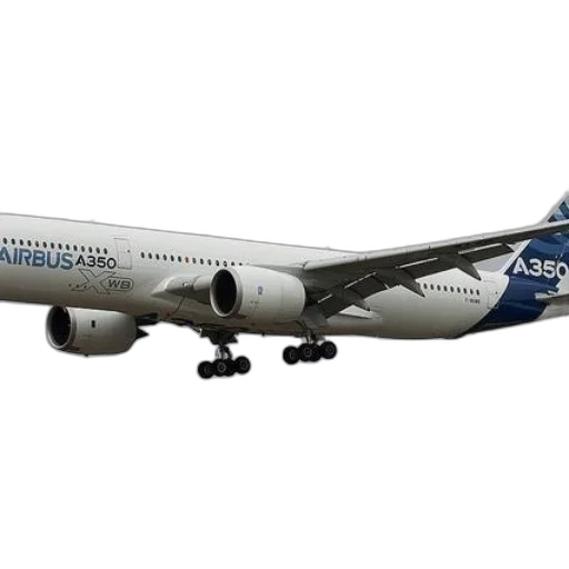 3d render, photorealistic, airbus, a350 transparent PNG cut-out