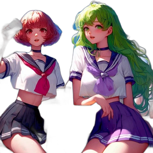 anime, concept art, pixel art, fantasy art transparent PNG cut-out
