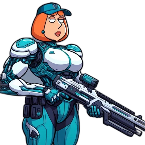 robot, weapon, cartoon, concept art transparent PNG cut-out