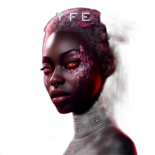 face, concept art, fantasy art, photorealistic transparent PNG cut-out