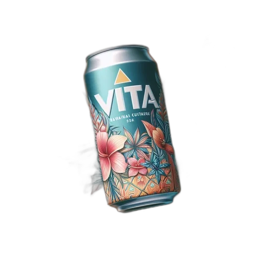 bottle, food, vaporwave, 3d render transparent PNG cut-out