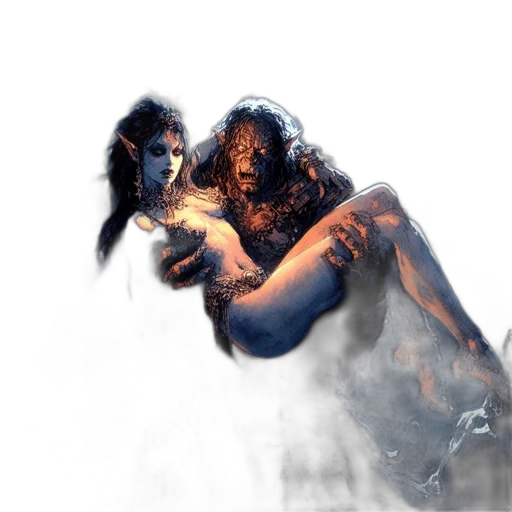 creature, concept art, fantasy art, photorealistic transparent PNG cut-out