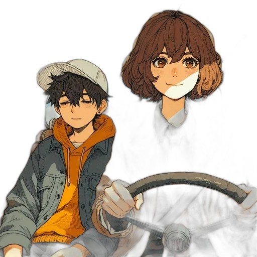 hat, mask, jacket, watercolor transparent PNG cut-out