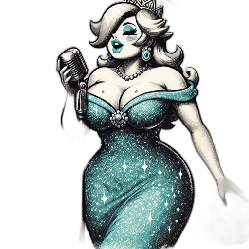 dress, concept art, cartoon, comic book art transparent PNG cut-out