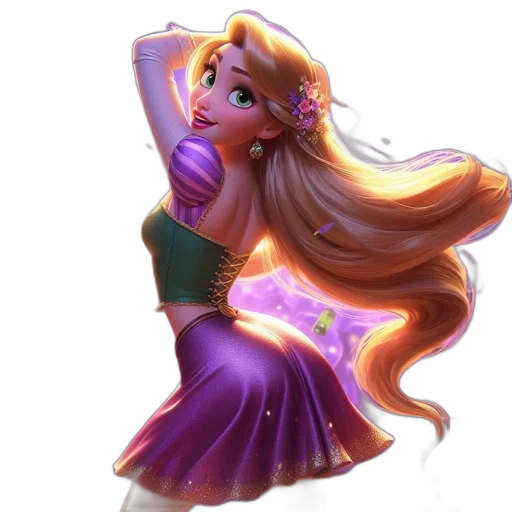 dress, crown, concept art, 3d render transparent PNG cut-out