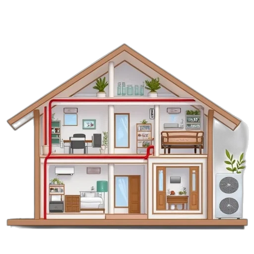 furniture, building, 3d render, concept art transparent PNG cut-out