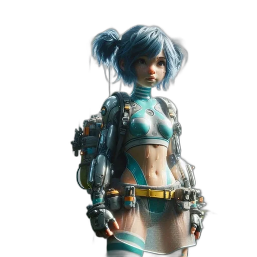 robot, staff, weapon, concept art transparent PNG cut-out