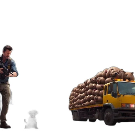 car, weapon, animal, food transparent PNG cut-out