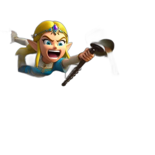 weapon, staff, sword, crown transparent PNG cut-out