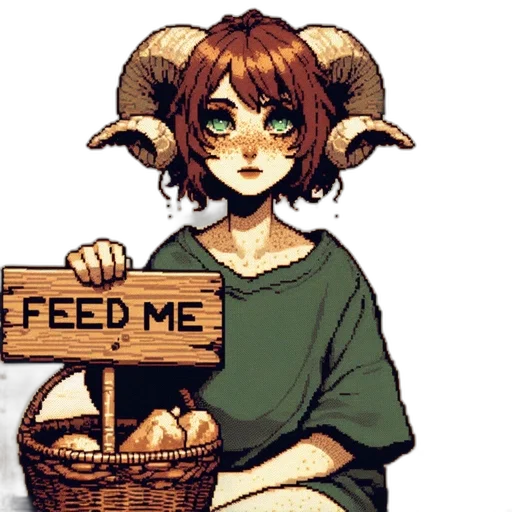 food, creature, pixel art, fantasy art transparent PNG cut-out
