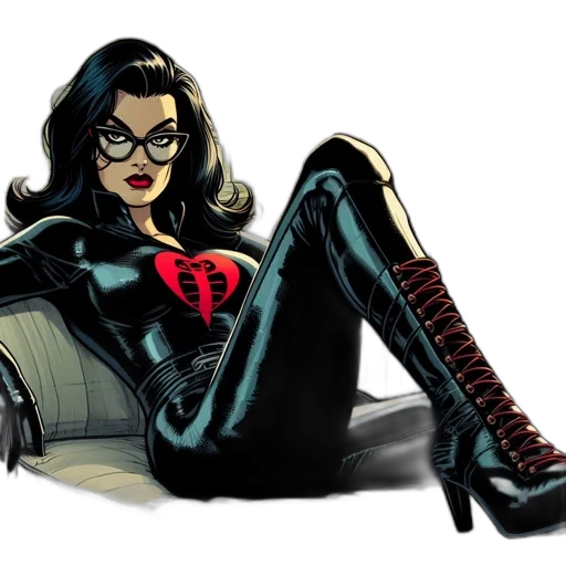comic book art, concept art, cartoon, female transparent PNG cut-out