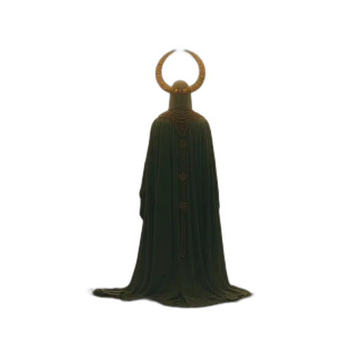 dress, crown, staff, mask transparent PNG cut-out