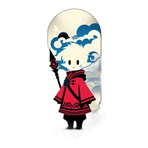 staff, umbrella, dress, concept art transparent PNG cut-out