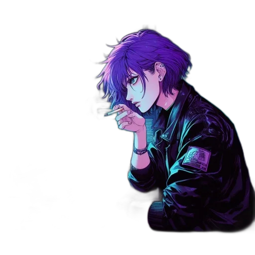jacket, weapon, creature, staff transparent PNG cut-out