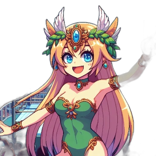 dragon, staff, crown, weapon transparent PNG cut-out