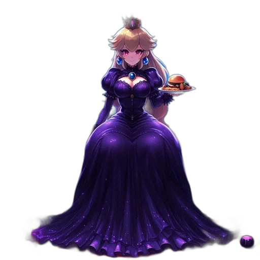 dress, crown, concept art, pixel art transparent PNG cut-out