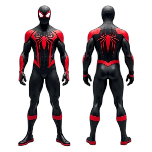 concept art, comic book art, 3d render, red transparent PNG cut-out