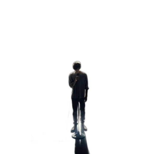 robot, jacket, staff, face transparent PNG cut-out