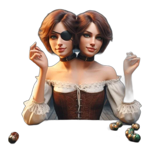 jewelry, crown, dress, 3d render transparent PNG cut-out