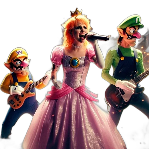 dress, crown, concept art, 3d render transparent PNG cut-out
