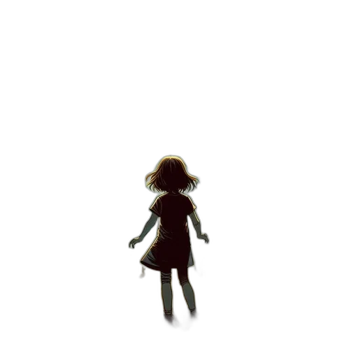 dress, creature, robot, hair transparent PNG cut-out