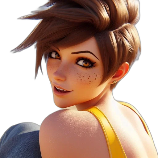 face, staff, hair, concept art transparent PNG cut-out