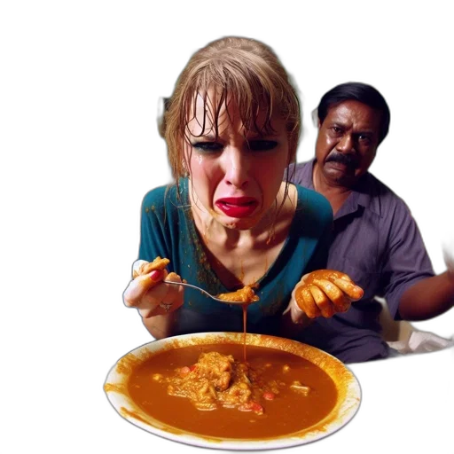 food, face, fire, inside transparent PNG cut-out