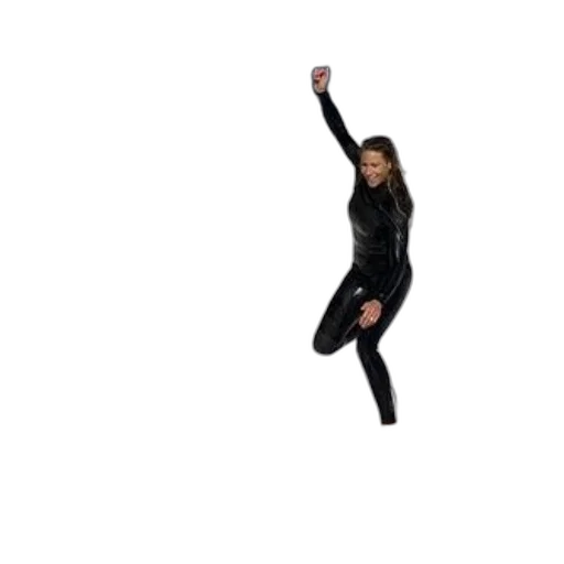 woman, black, wetsuit, riding transparent PNG cut-out