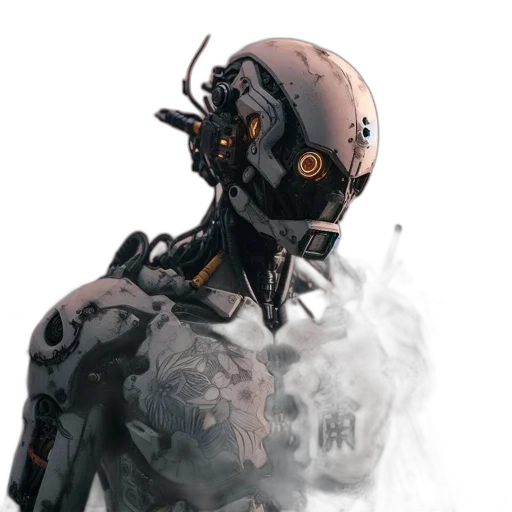 robot, mask, creature, face transparent PNG cut-out