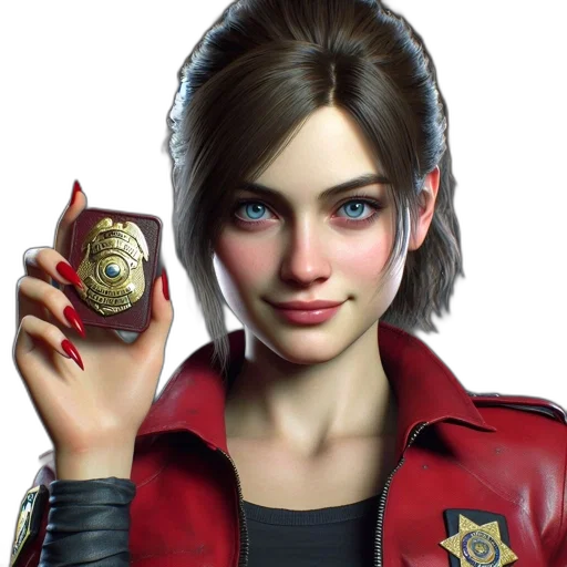 jacket, face, weapon, staff transparent PNG cut-out