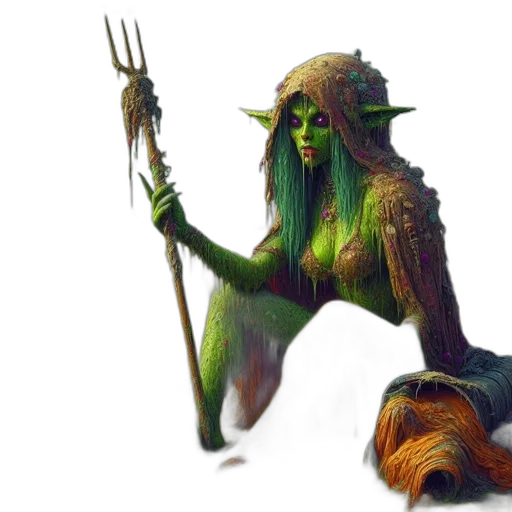 creature, staff, fantasy art, concept art transparent PNG cut-out