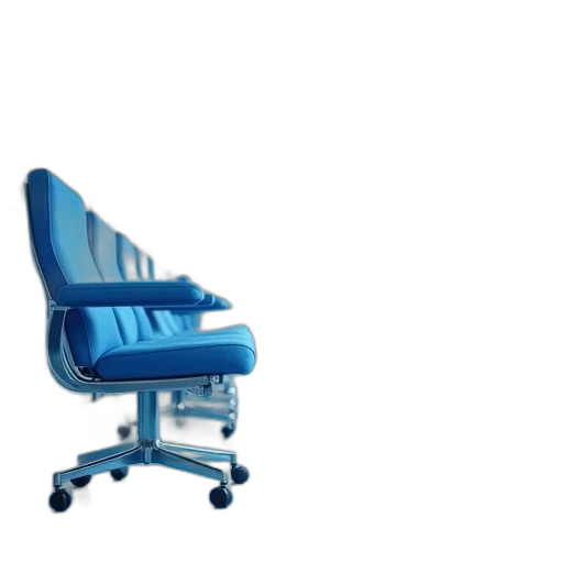 furniture, staff, 3d render, blue transparent PNG cut-out