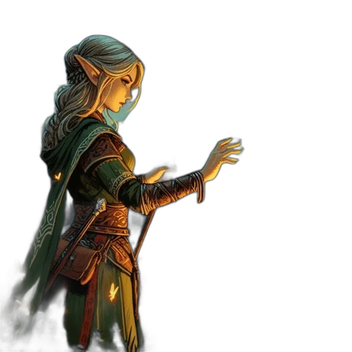 staff, sword, dragon, fantasy art transparent PNG cut-out