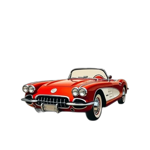 car, photorealistic, 3d render, cartoon transparent PNG cut-out