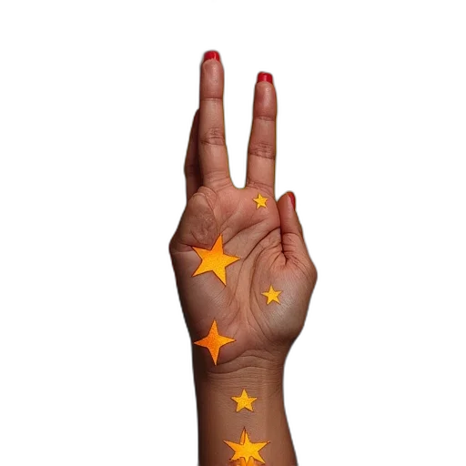 staff, jewelry, 3d render, raised transparent PNG cut-out