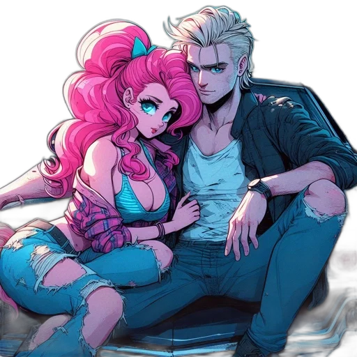 jacket, cyberpunk, comic book art, vaporwave transparent PNG cut-out