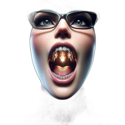 mask, jewelry, face, 3d render transparent PNG cut-out