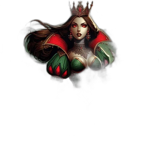 crown, dragon, staff, creature transparent PNG cut-out
