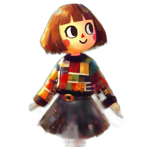 dress, jacket, robot, staff transparent PNG cut-out