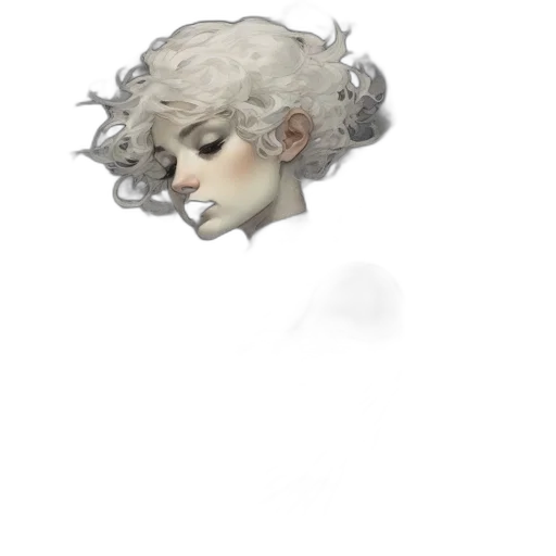 face, mask, hair, crown transparent PNG cut-out