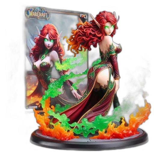 fantasy art, concept art, 3d render, fire transparent PNG cut-out