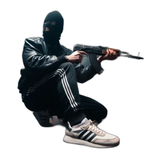 jacket, weapon, shoes, sword transparent PNG cut-out