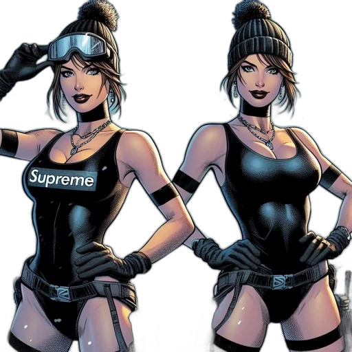 comic book art, concept art, cyberpunk, cartoon transparent PNG cut-out