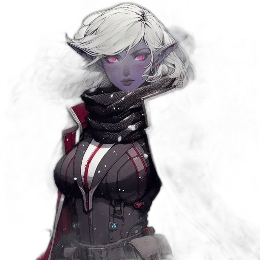 jacket, mask, staff, face transparent PNG cut-out