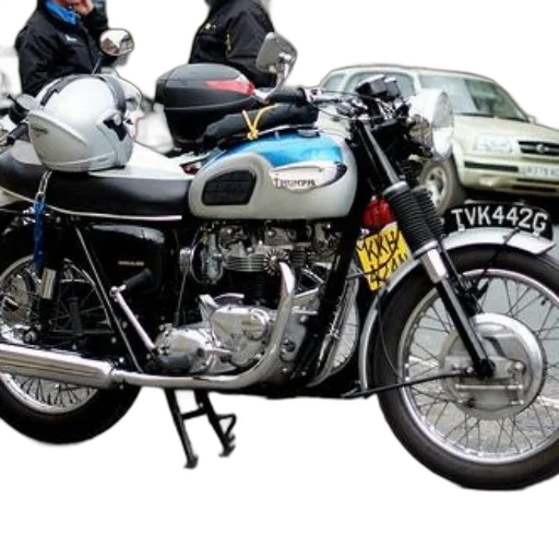 photorealistic, classic, triumph, motorcycle transparent PNG cut-out