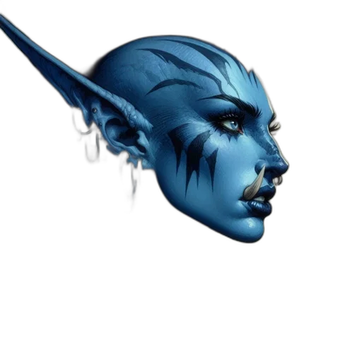 face, staff, mask, dragon transparent PNG cut-out